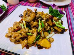 牛肝菌爆牛蛙-香巴拉云南餐厅(华莱坞店)