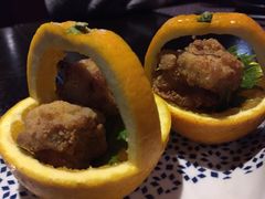 日本特色炸鸡配橙篮-羽山料理