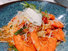 鲜茄茸大虾配马斯卡朋意大利面-BE BRIGHT KITCHEN(正佳广场店)