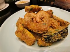 咸蛋黄黑南瓜甜粟米焗虾-港丽餐厅(高德置地店)