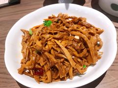 三层肉炒建瓯笋芽-四道菜·福建菜馆(新街口金鹰店)