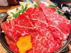 雪花牛肉寿喜锅-隐泉之语日式料理(王府中环店)