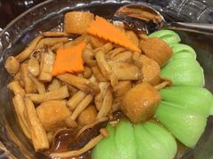 鲍汁鲜菌烩玉子豆腐-泛太平洋大酒店·海天楼中餐厅·粤菜
