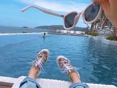 也是无边泳池喔-檀悦都喜天丽度假酒店游泳池