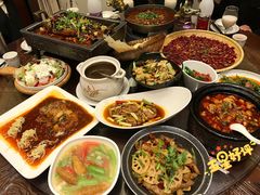 乡村锅边馍馍-万重锦·人文川菜馆(骡马市店)