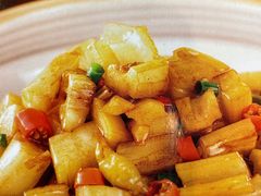 卜豆角炒藕丁-顺风山庄(水濂山店)