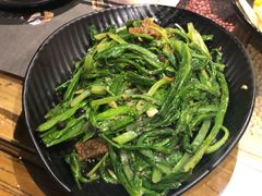 豆豉鲮鱼油麦菜-潮十三潮汕砂锅粥(高新四路大都荟店)
