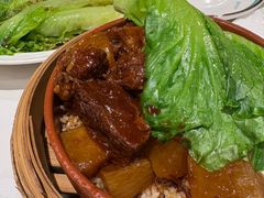 喜势萝卜牛腩丝苗荷叶饭-喜势点·糖沙翁手工茶点·本地人茶居(永庆坊店)