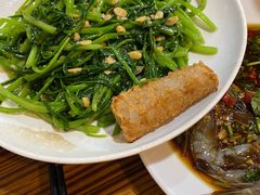 椒丝腐乳空心菜-潮粥馆(长江花园店)