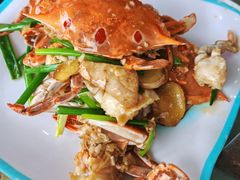 姜葱炒花蟹-七鲜渔港美食餐厅(巽寮湾海景店)