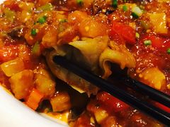 羊肉茄子扒莜面-老阿妈蒙古村·蒙古包·草原文化·歌舞表演(老君堂店)
