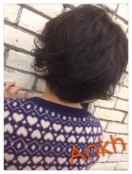 烫出来的 蓬蓬头-安卡造型Ankh