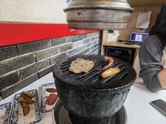 烤肉的炉子-大槐树烤肉馆