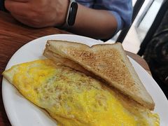 马介休鱼煎蛋饼套餐-永安咖啡室