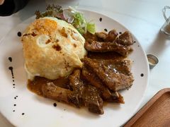 黑椒带骨猪排双蛋饭-柠檬树茶餐厅(海雅缤纷城店)