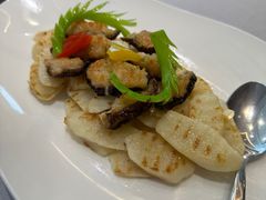 煎酿羊肚菌炒山药-南景饭店(万家丽路店)