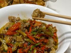 火腿炒牛蛙-辣公子·千岛湖私房菜(滨江店)