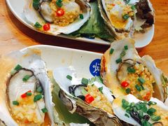 刺身生蚝-路边摊小炉子烧烤