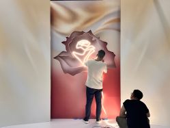 -鲸舞气球派对·宝宝宴·十岁生日布置·轻奢品牌形象店