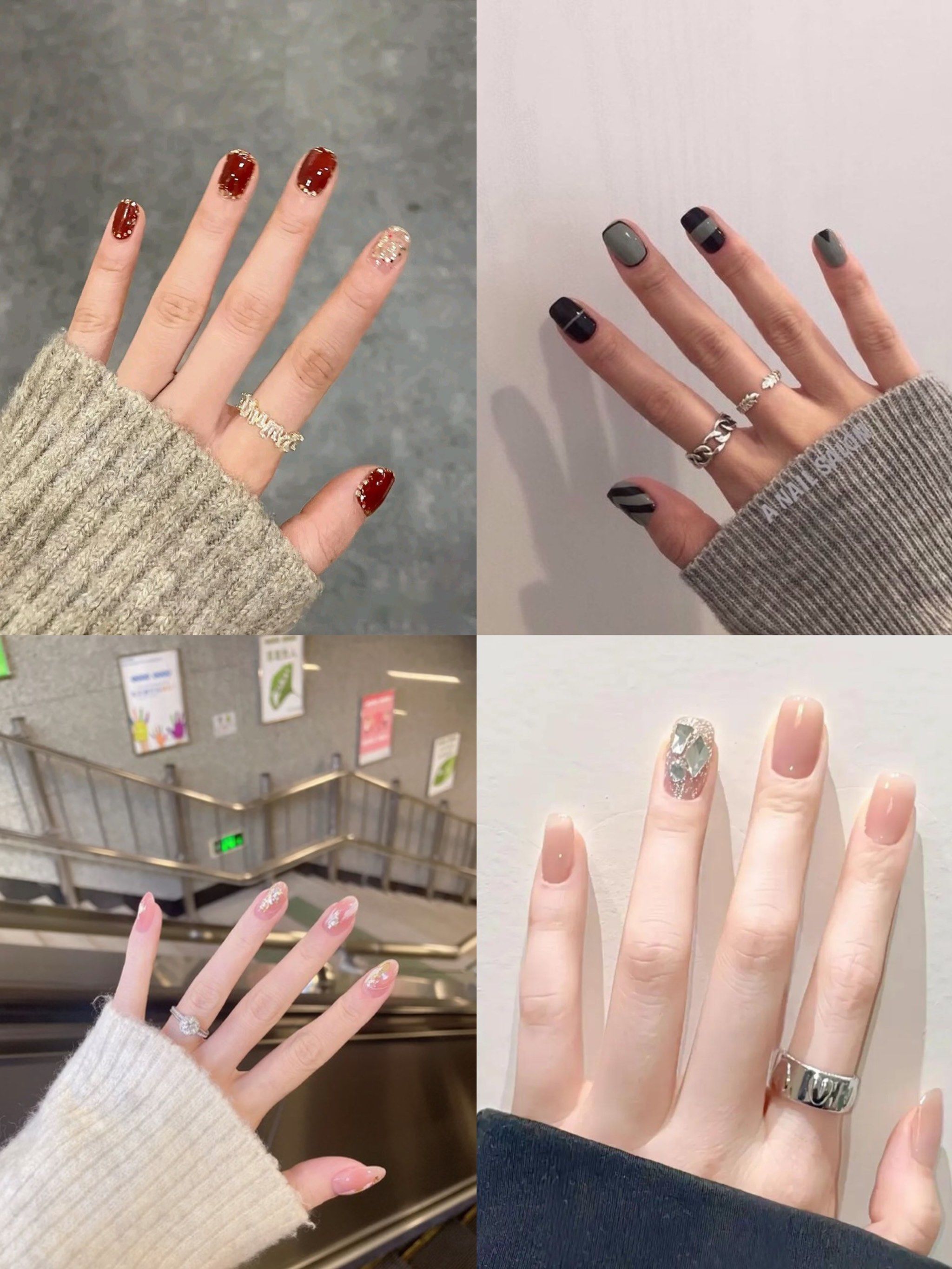 23款美甲集合97,简单大方,精致显白,姐妹们冲[礼花]