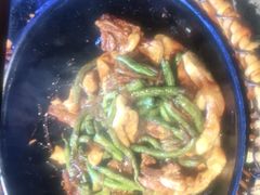 排骨豆角卷子-华盛园卷子王农家菜水库鱼