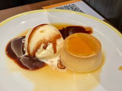 焦糖布丁配香草冰淇淋-萨莉亚意式餐厅(杭州滨江天街店)