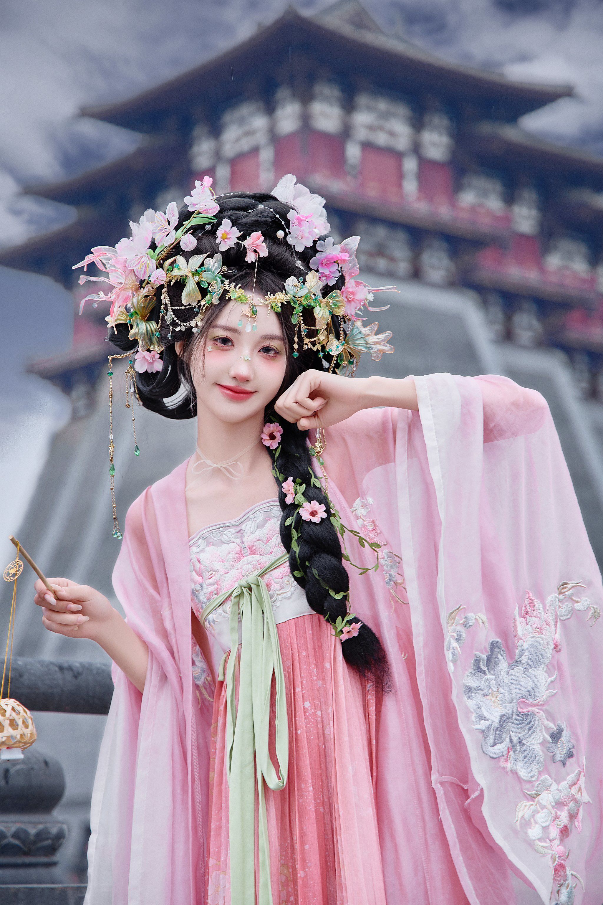甜度超标又不失清新,洛阳唐装写真太绝了❗