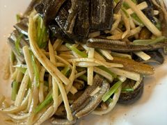 茭白炒现划鳝丝-玫瑰厅上海菜(兴国路店)