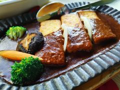 肉汁铁板煎豆腐-梧桐