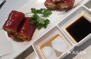 Grilled Fresh Shrimp Red Rice Noodle Roll
