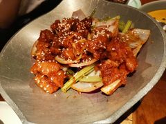 蒜香蜜汁排骨-绿茶餐厅(乐峰广场店)