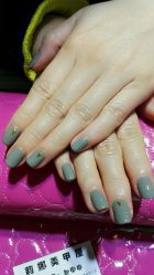 性冷淡灰+金色铆钉-莉娜美睫·穿戴甲