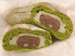 抹茶麻薯红豆绿豆面包-谷艺烘焙