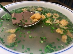 韭菜鸭血汤-兔爸私家小厨(新北万达店)