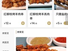菜单-红柳枝滩羊烧烤·非遗