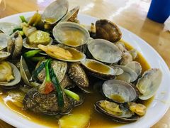 姜葱炒花甲-明记海鲜大排档(巽寮湾店)