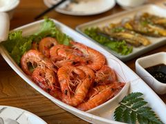 白灼基围虾-小渔船渔家传统菜(鲅鱼圈店)