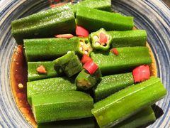 葱油炝秋葵-小吊梨汤·北京菜·烤鸭(鸟巢店)