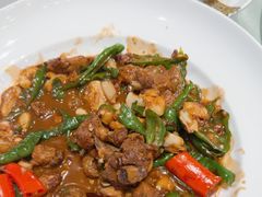 辣椒炒黑猪肉-董家大院·京味家常菜(朝丰家园店)
