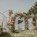 150人左右的小清新户外婚礼💛