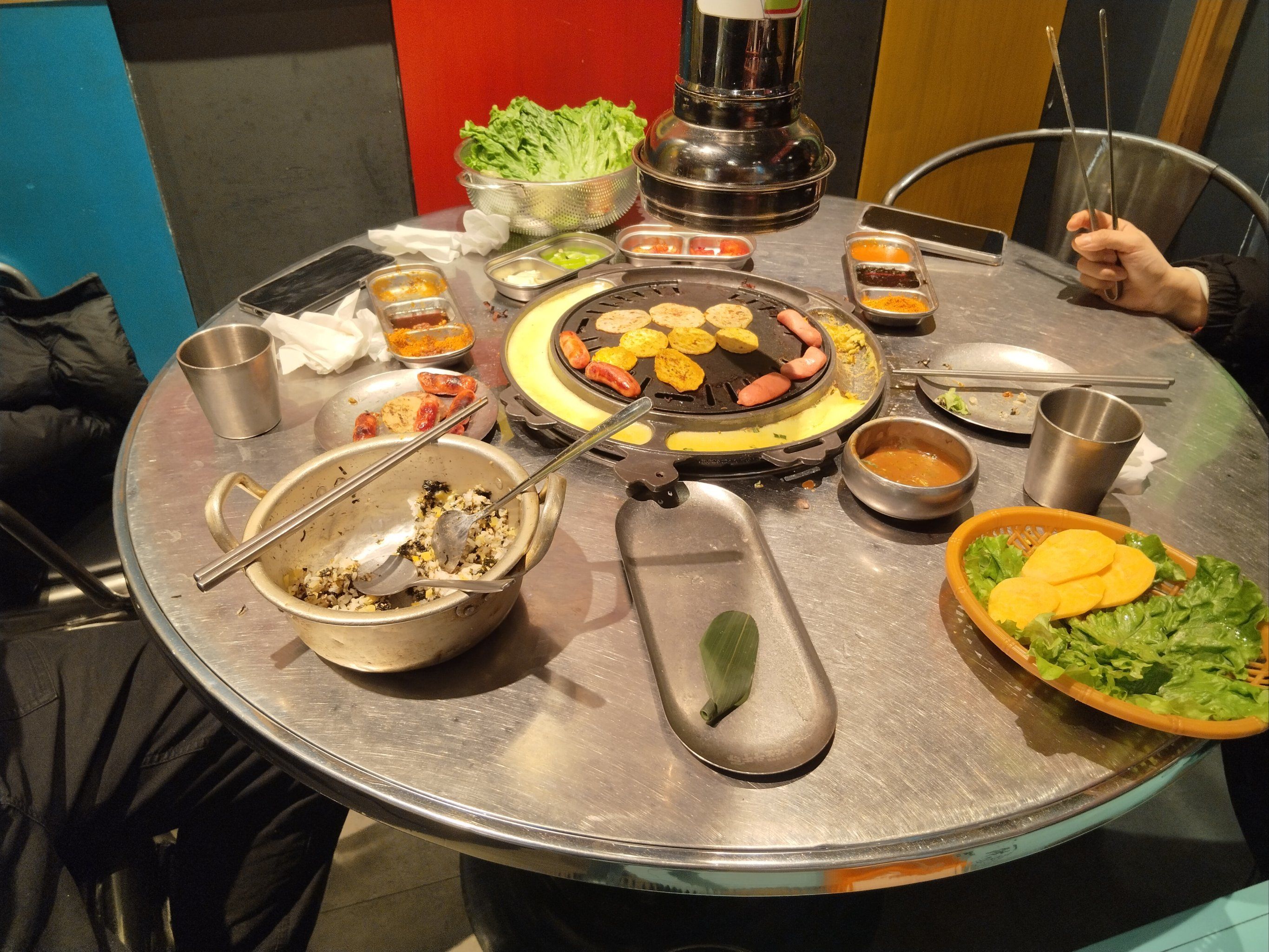 超人气韩国料理斗牛家烤肉店,炭烤肉,肉