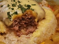 芝士牛肉汉堡咖喱饭-红小满休闲餐厅(十全街店)