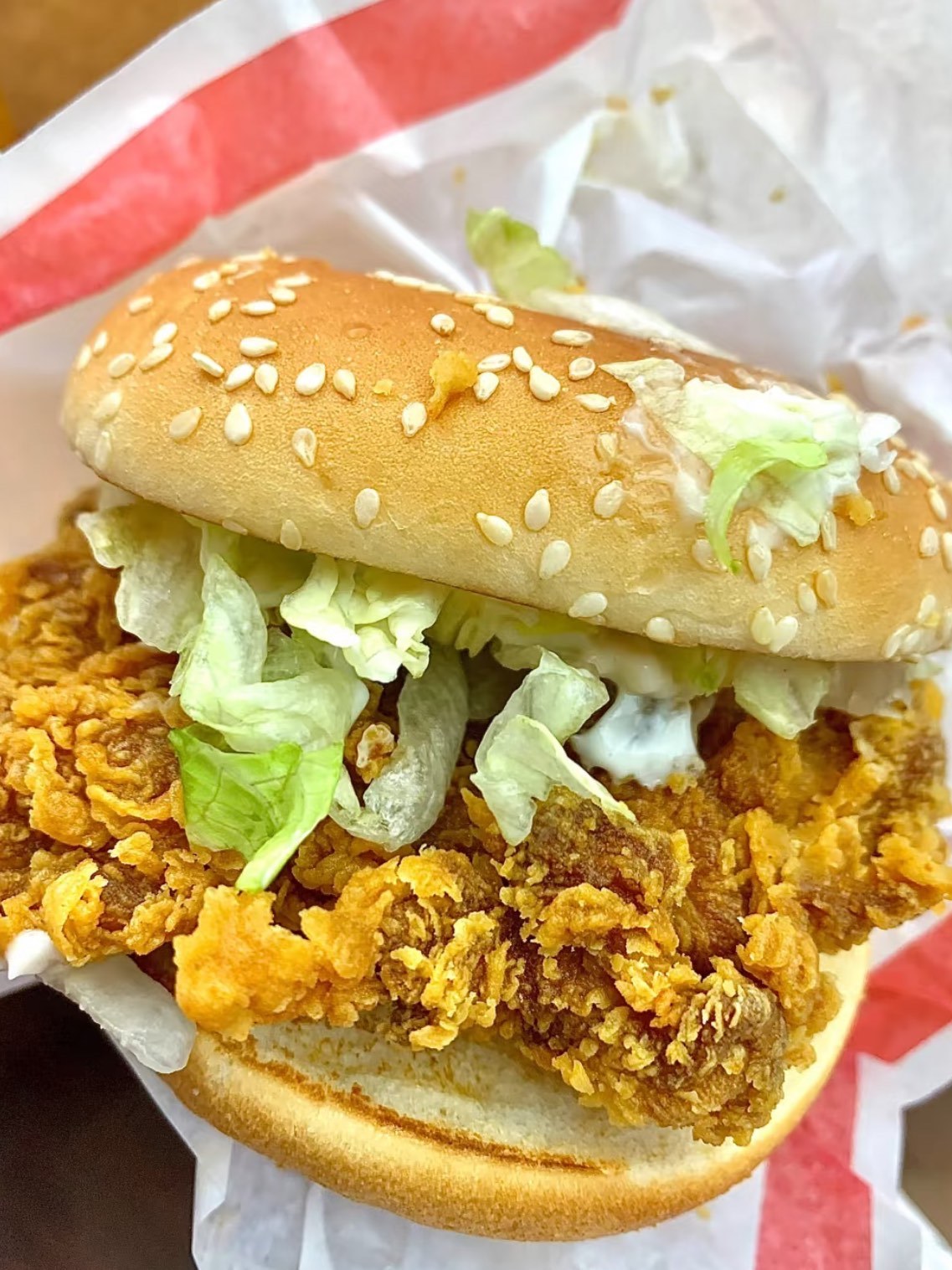 麦辣鸡腿堡,我真的会被香死!🍔