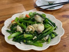 爽滑脆鱼片炒菜心-南记食粥坊·宵夜大排档(莲花店)