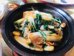 锅气奶白菜-京味斋·北京烤鸭(北京南站洋桥店)