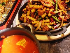 干锅排骨虾-嘎嘎鸭脑壳(蜀汉路店)
