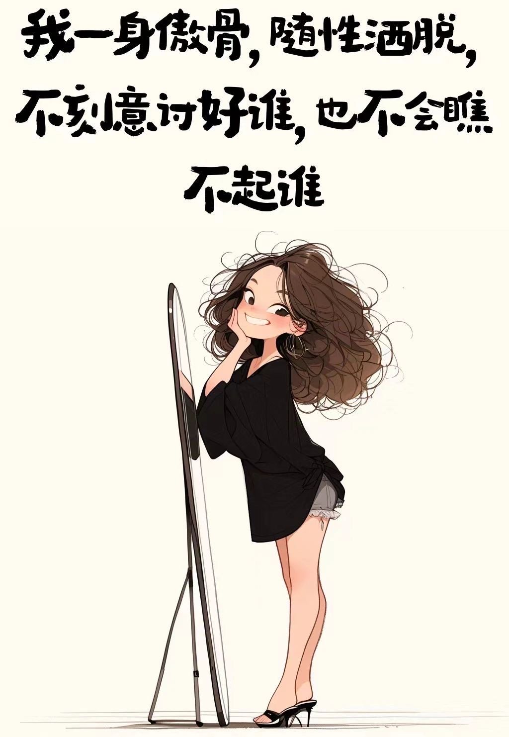 天生傲骨的拽姐又飒又美又酷的霸气文案,适合做