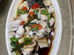 鲜花椒鲈鱼-金牌餐厅·天津菜·八珍豆腐·老爆三(瓷房子店)
