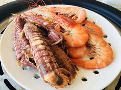 新鲜海虾-港畔赶海蒸汽海鲜烧烤自助(仙螺岛店)