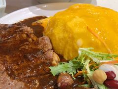 黑椒牛扒蛋包饭-锦园春香港茶餐厅(西海湾旗舰店)